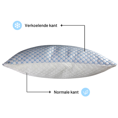 Koudschuim kussen | Mét ICE technologie | Pas hem zelf aan | Perfecte ondersteuning met Memory Foam | Zentix